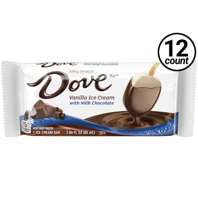 Dove Milk Chocolate Ice Cream Bar 12 Pieces Per Box ($29.00/Box)