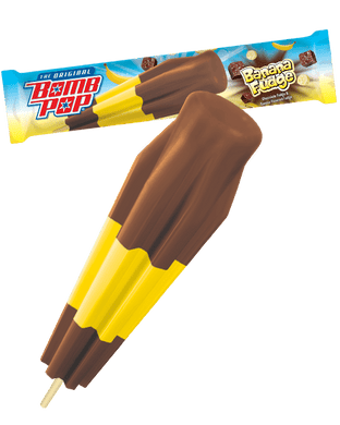 Banana Fudge Bomb Pop 12 Count ($19.00) Full Size Bar
