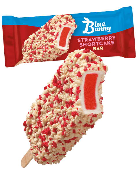 Blue Bunny 3oz Strawberry Crunch/Shortcake Bar 24ct