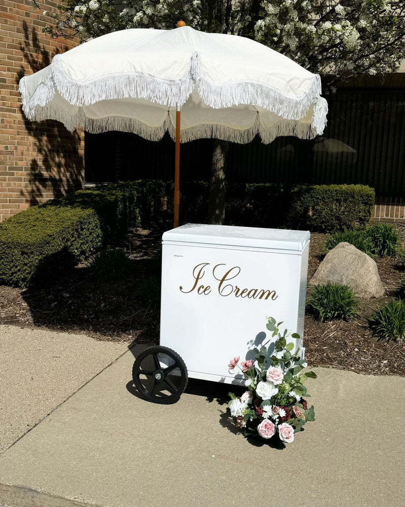 Wedding Ice Cream Cart Rental ($179/Day) – Detroit Metro Ice Cream