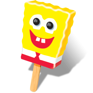 Popsicle SpongeBob SquarePants Bar 18ct ($19.00/Box) - Detroit Metro Ice Cream