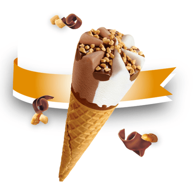 Good Humor Vanilla Chocolate Giant King Cone 12ct ($26.00/Box) - Detroit Metro Ice Cream
