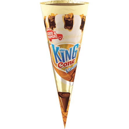 Good Humor Vanilla King Cone 24ct ($34.00/Box) - Detroit Metro Ice Cream