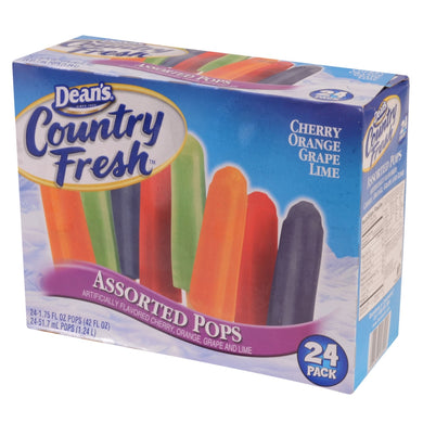 Country Fresh Assorted Popsicles 24ct $17/box)
