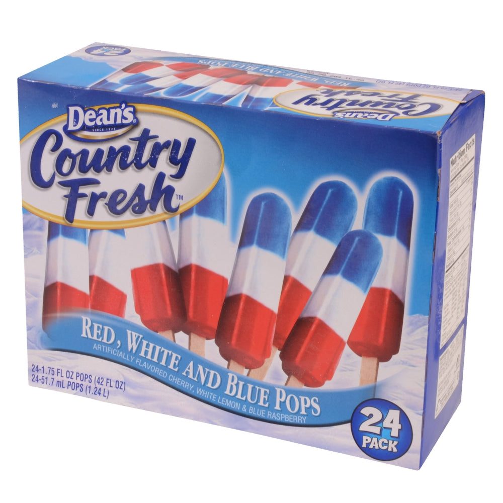 Deans Small Red/White Blue Popsicles 24ct ($17/Per box)