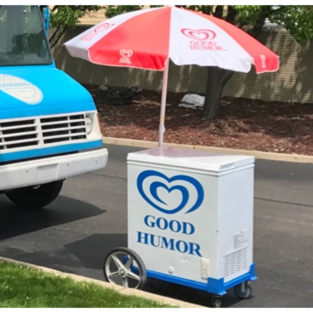 Large Umbrella Ice Cream Cart Rental - Detroit Metro Ice Cream