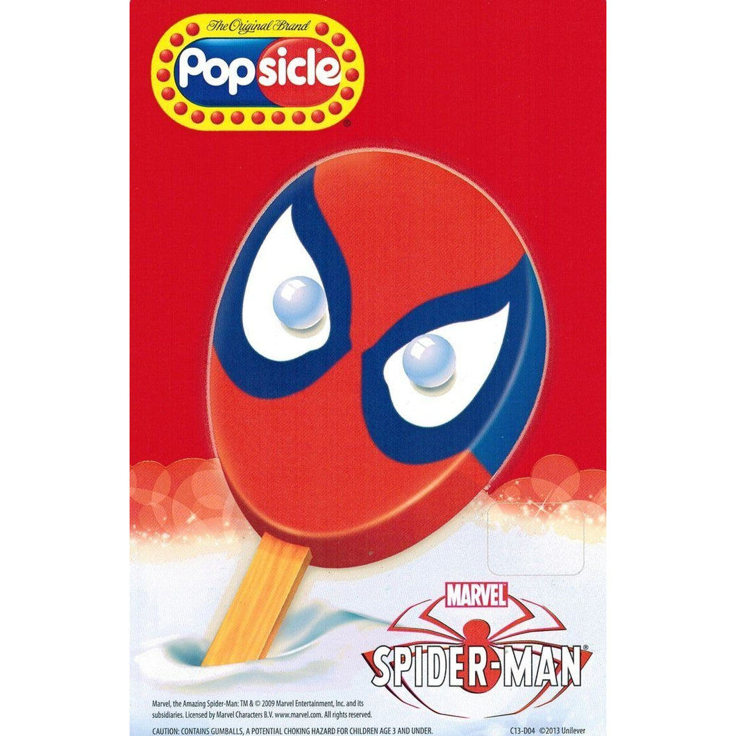 Popsicle Spiderman 18 Count ($19.00 Per Box) - Detroit Metro Ice Cream